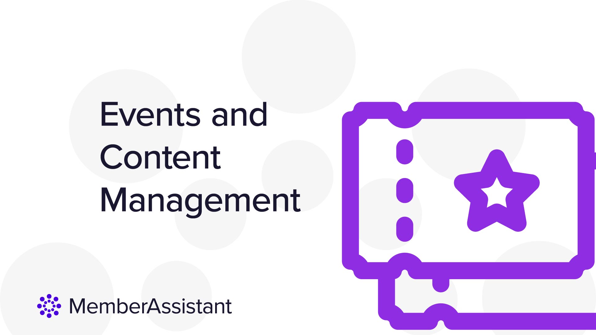 Smart Events Management - Member Assistant